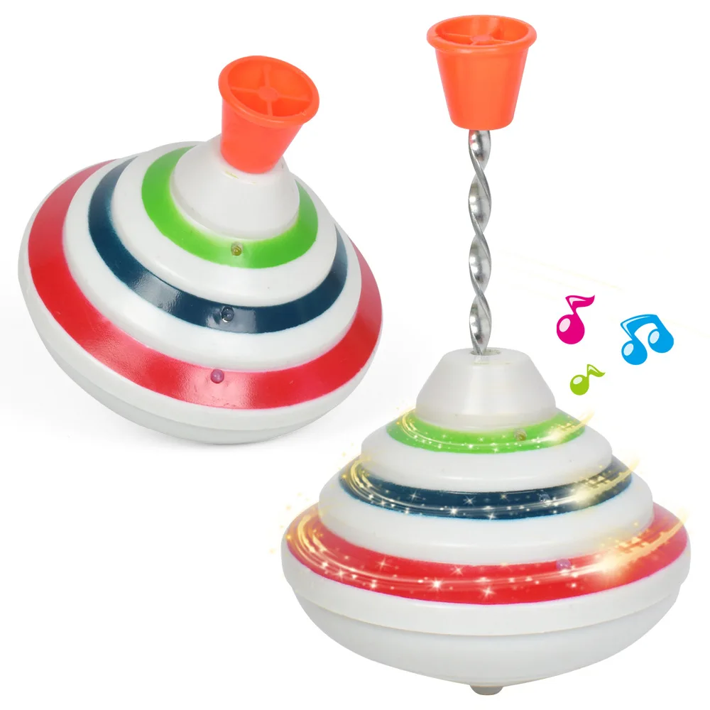 Classic Magic Spinning Tops Toy Music Light Gyro Children&#39;s Toys with LED Flash - £11.12 GBP