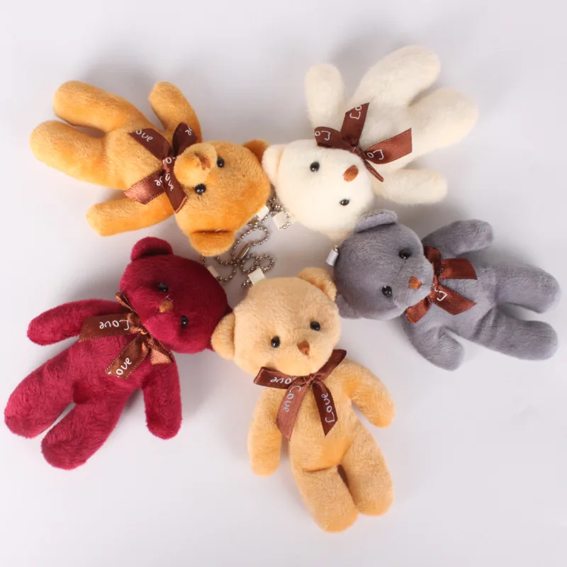 Play 5/52pcs Teddy Bears Stuffed Plush Toy Mini Bear Doll Toy Keychain Bag Penda - £23.18 GBP