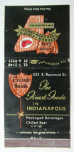 Fireside North / South - Indianapolis, Indiana Restaurant 30FS Matchbook Cover - £1.58 GBP