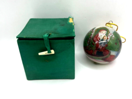 Hand Painted Glass 1998 Santa Ornament - $19.99