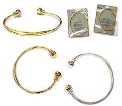 GOLD MAGNETIC BANGLE BRACELETS therapy bracelet magnet heath magnets jew... - $4.74