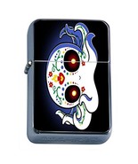 Day Of The Dead Ghost Flip Top Oil Lighter Em1 Smoking Cigarette Silver ... - $164.37 MXN