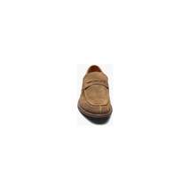 Stacy Adams Marlowe Algonquin Moc Toe Penny Slip On Dark Tan Suede 25550-211 image 7