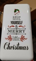 Have Yourself A Merry Little Christmas Sign Enamel 6 X 12 Inches. - £6.30 GBP