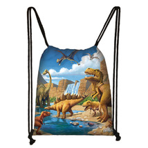 Ancient Animal Dinosaur Backpack Women Men Travel Bag Teenager Boys Girls Bookba - £13.59 GBP