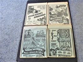 Lot of (4) 1940s Movie (Mysterious Intruder) vintage advertisement posters. - £20.61 GBP