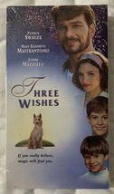 Three Wishes (VHS, 1995) Patrick Swayze, Mary Elizabeth Mastrantonio New Sealed - £7.24 GBP