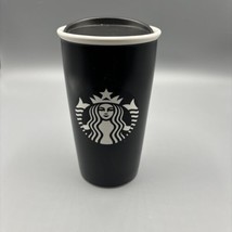 Starbucks Black Siren Mermaid Ceramic Travel Double Wall Tumbler 12oz w/Lid - £12.84 GBP