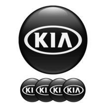Set of 4 KIA Logo Domed Sticker for Rim Center Wheel Hub Cap Emblem - £7.49 GBP+
