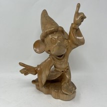 Disney Anri Wood Carved Mickey Mouse Fantasia Wizard Numbered 49/2500 Rare Vtg - £278.40 GBP