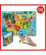 Colorful USA Map 100-Piece Jigsaw Puzzle for Learning and Family Fun 23.... - $660.61 MXN