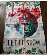 Hexagram Christmas House Flag, Flags 28x40 Inch winter snowman - $16.30 CAD