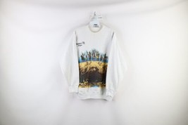 Vtg 90s Streetwear Mens L All Over Print Indian Native American Sweatshirt USA - £63.46 GBP