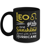 Leo Girls Are Sunshine Mixed With A Little Hurricane Zodiac Mug Star Sign  - £14.01 GBP