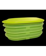 Tupperware Fridge Stackables Deli Meats Cheese Keeper 5102 5103 Lime Green - $47.00 CAD