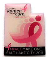 Susan G Komen Pin Salt Lake City 2011 Breast Cancer Awareness Ribbon Uta... - $13.86 CAD