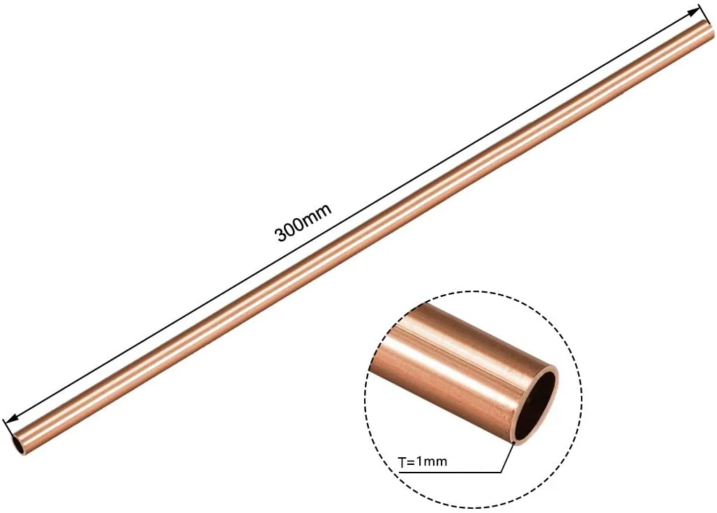 House Home 200/250/300mm Length High Quality Red Copper Tube Plumbing A/Tube DIY - $25.00