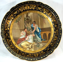 Royal Vienna Bindenschild Footed Centerpiece Bowl Stunning Handprinted Scenery 2 - £516.91 GBP