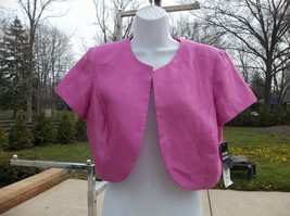 NWT STUDIO 1 CUTE PINK BOLERO JACKET 12 - £11.87 GBP