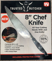 Trusted Butcher 8&quot; Chef Knife, Includes Protective Cover - £19.69 GBP