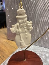 Lenox Snowman Surprise Christmas Ornament 3.5” In Box - $12.58