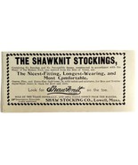 Shawknit Stockings 1894 Advertisement Victorian Fashion Lowell Mass ADBN... - $19.99