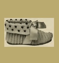 Child Slippers Columbia No. 2. Vintage Crochet Pattern for Shoes. PDF Download - £1.99 GBP