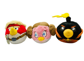 Star Wars Angry Birds Princess Leia Luke Skywalker Black Saturn Bomb No ... - £13.22 GBP