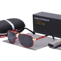 Square Sunglasses Men Polarized Driving Mirror High Quality luxury Sun glasses M - £28.28 GBP