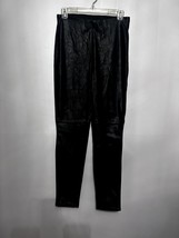 Divided By H&amp;M Black Faux Leather High Rise Pants 8 NWT - £14.15 GBP