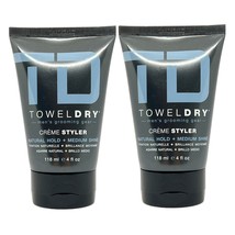 TowelDry Creme Styler + Natural Hold Shine 4 Oz (Pack of 2) - £15.65 GBP
