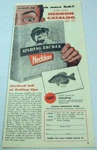 1957 Print Ad Heddon Fishing Tackle Black Crappie Dowagiac,MI - £8.68 GBP