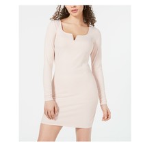 Material Girl Juniors Womens XS Light Pink Notched Bodycon Dress NWT AJ16 - $21.55