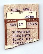 Black Oak Arkansas Ticket Stub November 27 1975 Indianapolis Indiana - $34.64