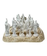 Set 12 Twelve Greek Roman Olympian Gods Pantheon Statue Sculpture Small ... - £179.10 GBP