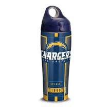 Tervis NFL Los Angeles Chargers Blitz 24 oz. Stainless Steel Water Bottle W/ Lid - £22.49 GBP
