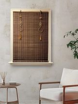 THY COLLECTIBLES Cordless Bamboo Window Blind Sun Shade, Light Filtering... - £30.14 GBP