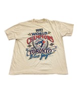 Vintage 1992 Toronto Blue Jays World Series Champions Single Stitch T-Sh... - $54.86 CAD