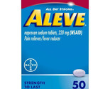 Aleve Caplets Soft Grip Arthritis Cap Naproxen Sodium Pain Reliever, 50 ... - $13.36