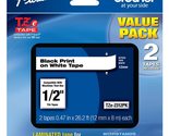 Brother Genuine P-Touch, TZe-231 2 Pack Tape (TZE2312PK) ½(0.47) x 26.... - $35.34