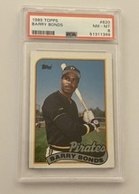 1989 Topps Barry Bonds #620 PSA 8 NM-MT Graded Baseball Card - £7.86 GBP