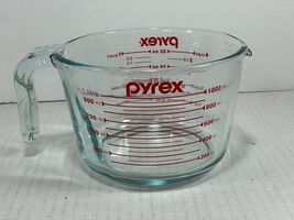Pyrex 4-Cup Glass Measuring Cup For Baking and Cooking, Dishwasher, Free... - $16.83