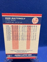 1988 Fleer Record Setters New York Yankees Baseball Card #24 Don Mattingly - £59.35 GBP