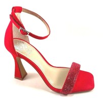  Vince Camuto Relasha Cherry Berry High Heel Suede Embellished Dress Sandal  - £54.91 GBP