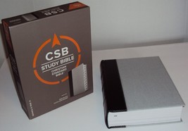 CSB Study Bible Indexed Gray/Black Cloth Over Board Christian Standard H... - $54.10