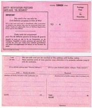 Nuclear War 1960 Civil Defence Safety Notification Post Card English French - £2.31 GBP