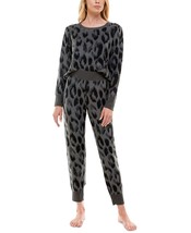 Roudelain Womens Long Sleeve Top and Leggings Pajama Set,Above Leopard,Medium - £35.72 GBP