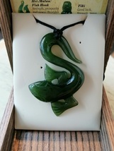 Special New zealand designs jade Eel pendant / necklace 46mm - £125.07 GBP
