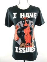 Marvel Comics Men&#39;s T-Shirt Deadpool Black Graphic I Have Issues Size Small $35 - £21.22 GBP