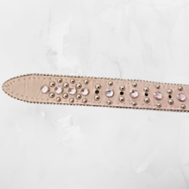 Nocona Pale Pink Belt Rhinestones Hearts Ladies 21" to 24" image 4